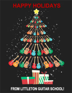 Happy Holidays Guitar Tree